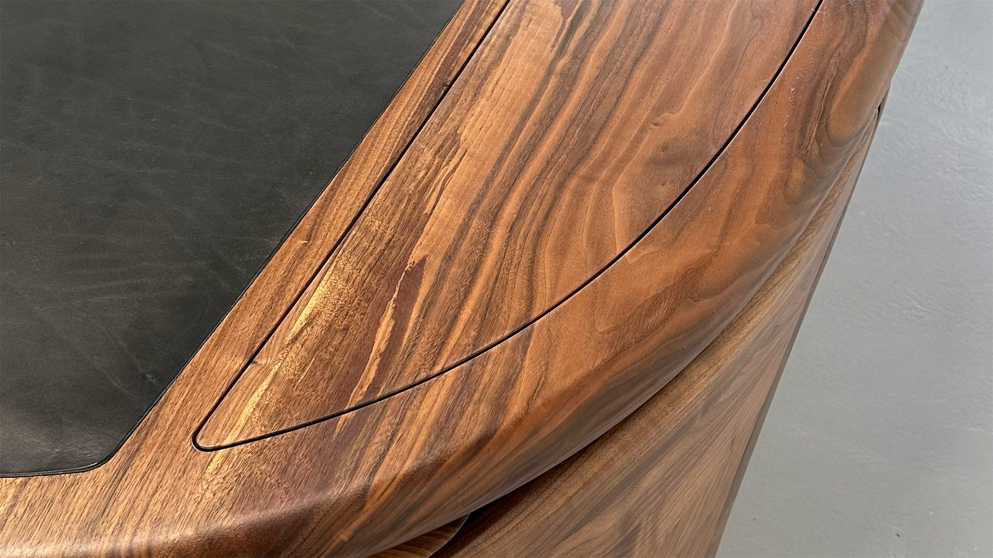 Fibonacci Wave — carved spiral, joint geometry