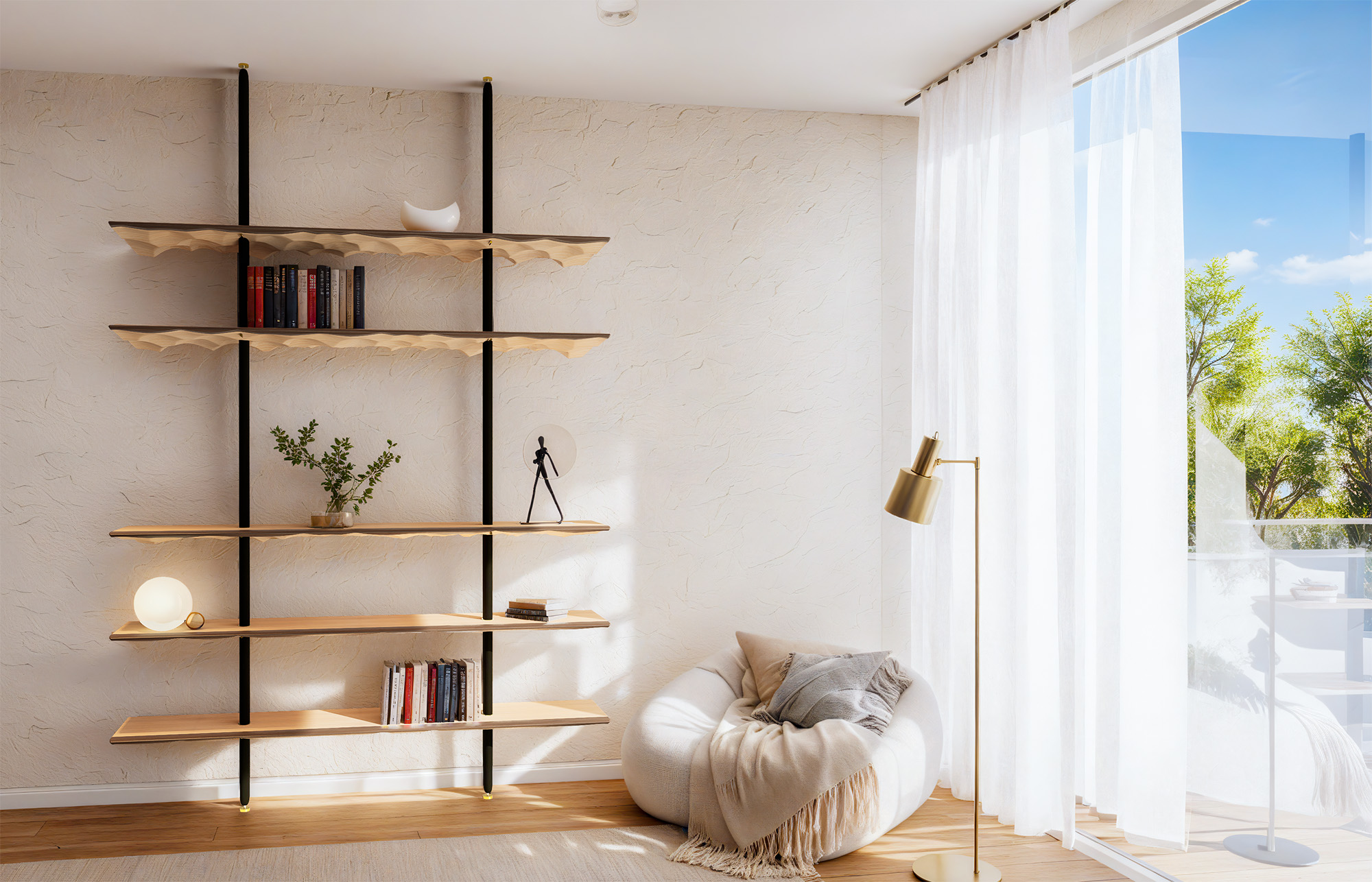 glacier Freestanding Shelf
